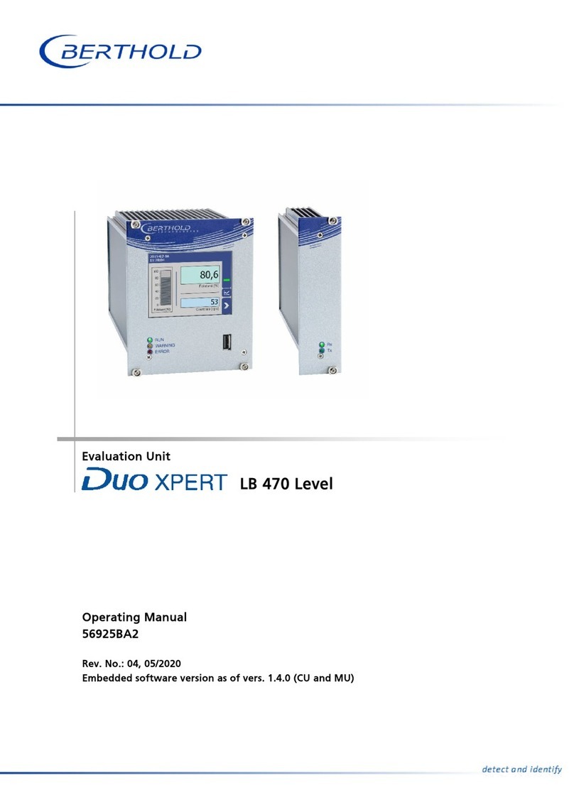 Berthold Duo XPERT LB 470 Level operating manual