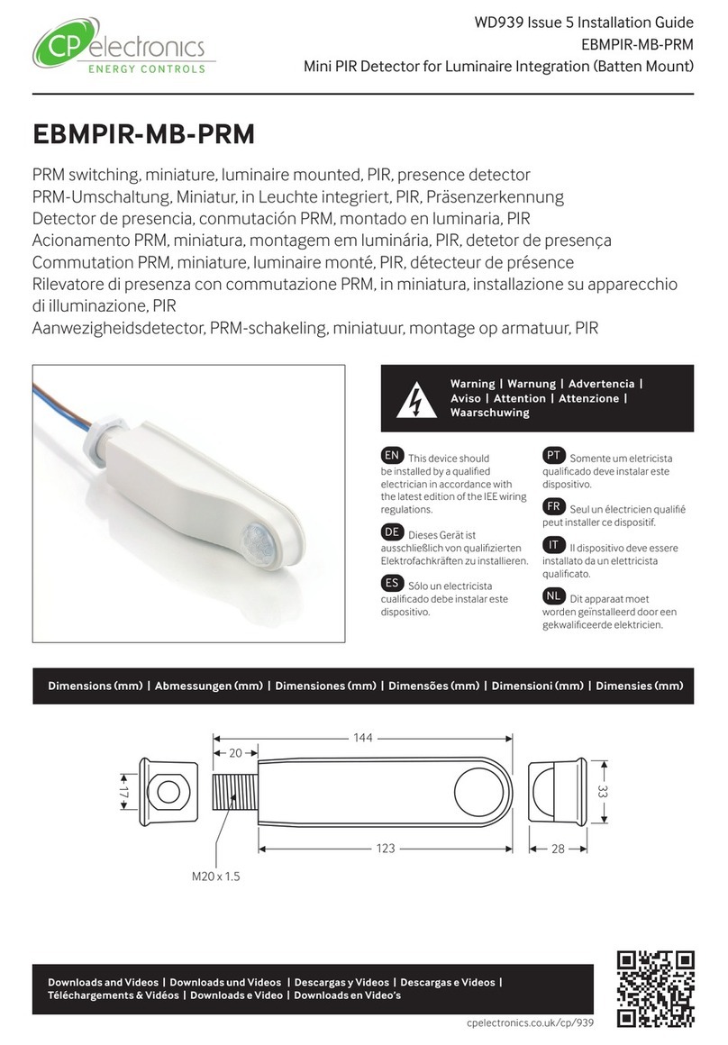 C.P. Electronics EBMPIR-MB-PRM User manual