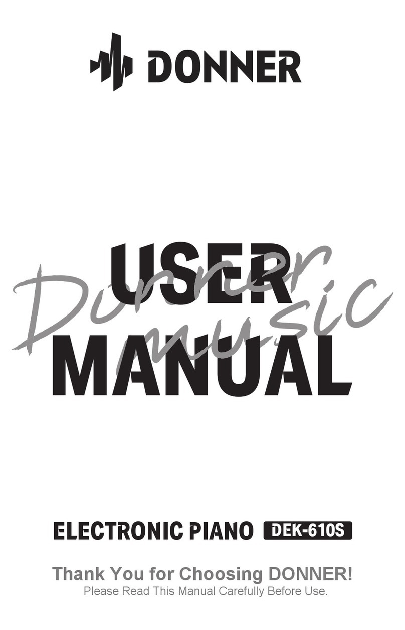 Donner DEK-610S user manual