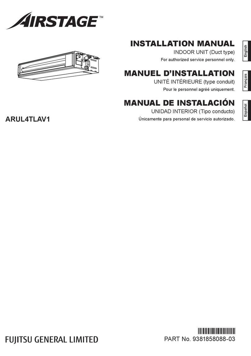 Fujitsu Airstage ARUL4TLAV1 installation manual