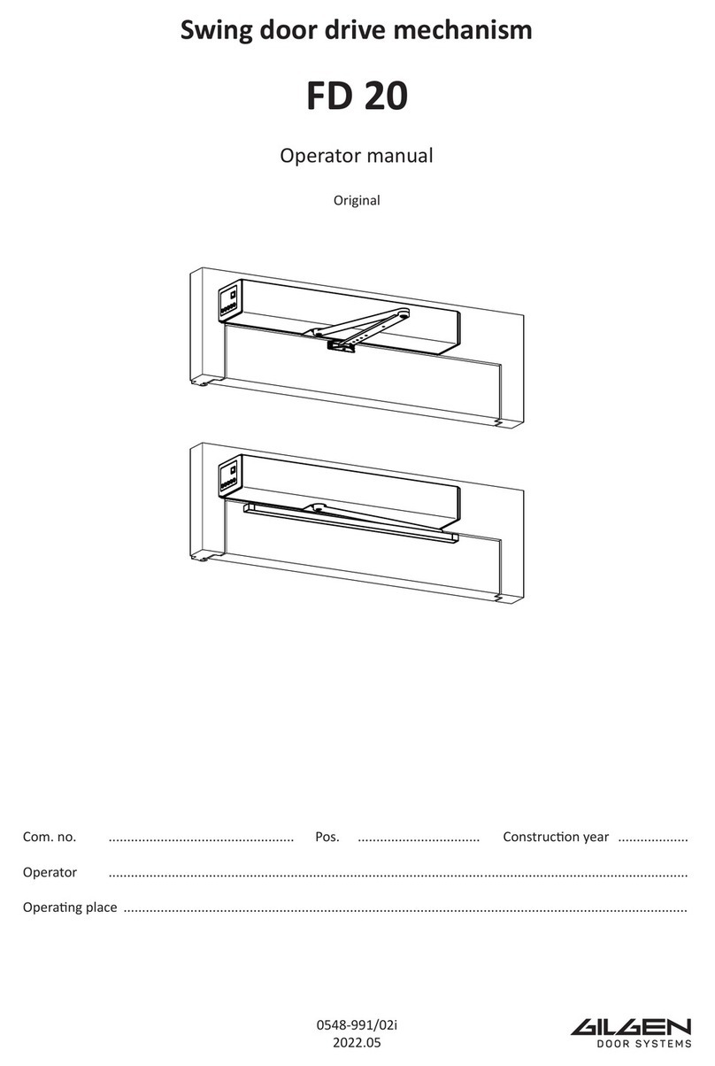 GILGEN FD 20 User manual