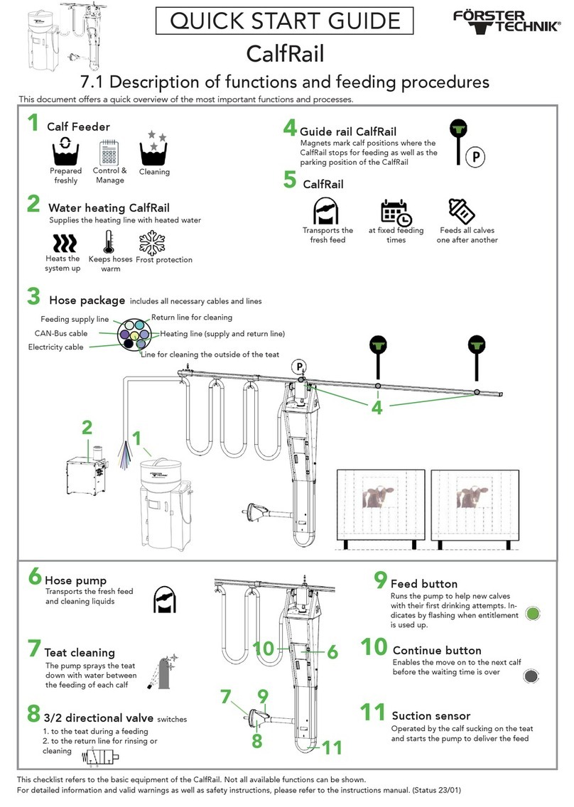 Förster-Technik CalfRail quick start guide Förster-Technik CalfRail quick start guide