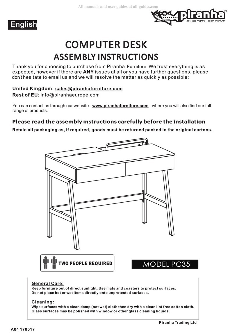 Piranha PC35 Assembly instructions