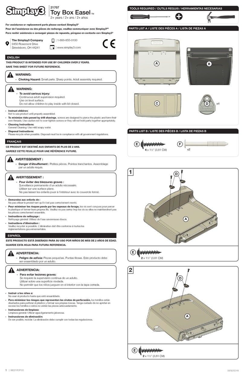 Simplay3 Easel 21707 quick start guide