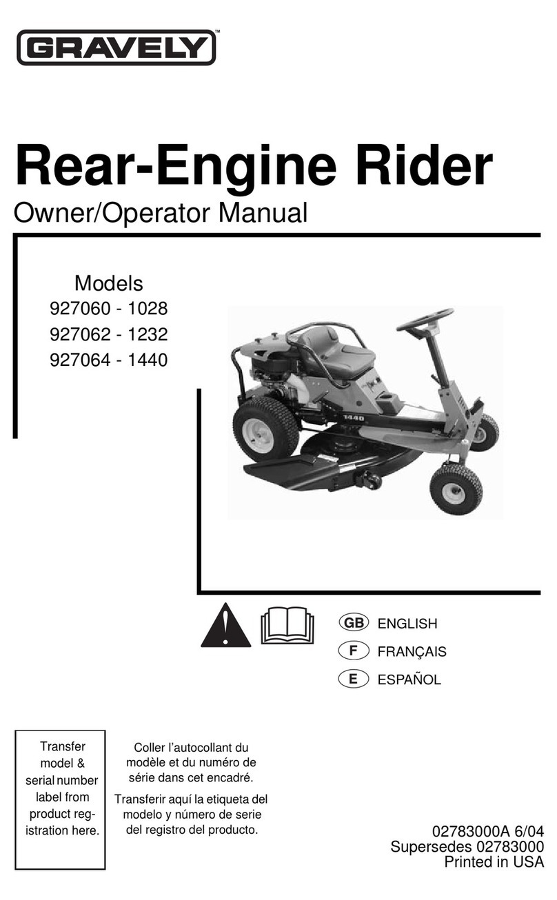 Gravely 927060 Owner's manual
