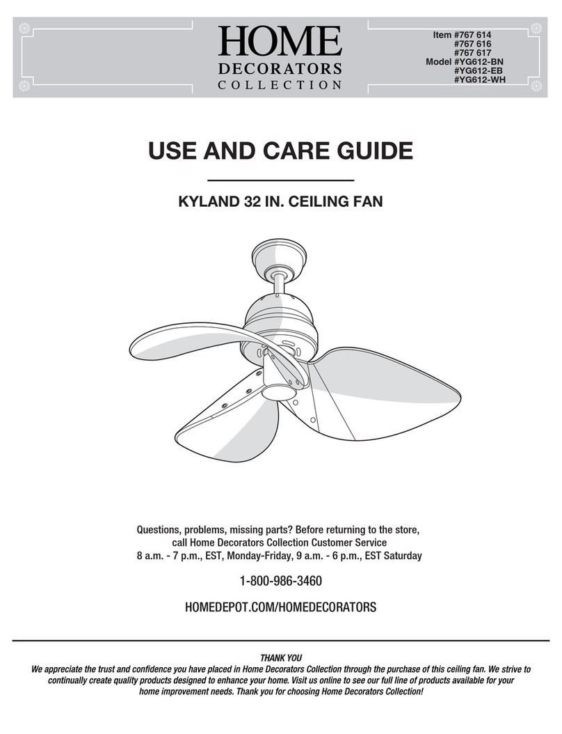 Home Decorators Collection KYLAND YG612-BN User manual