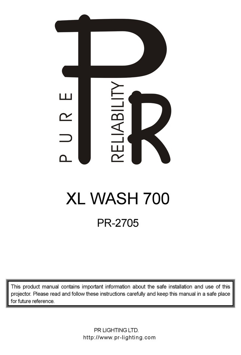 PR Lighting XL WASH 700 manual