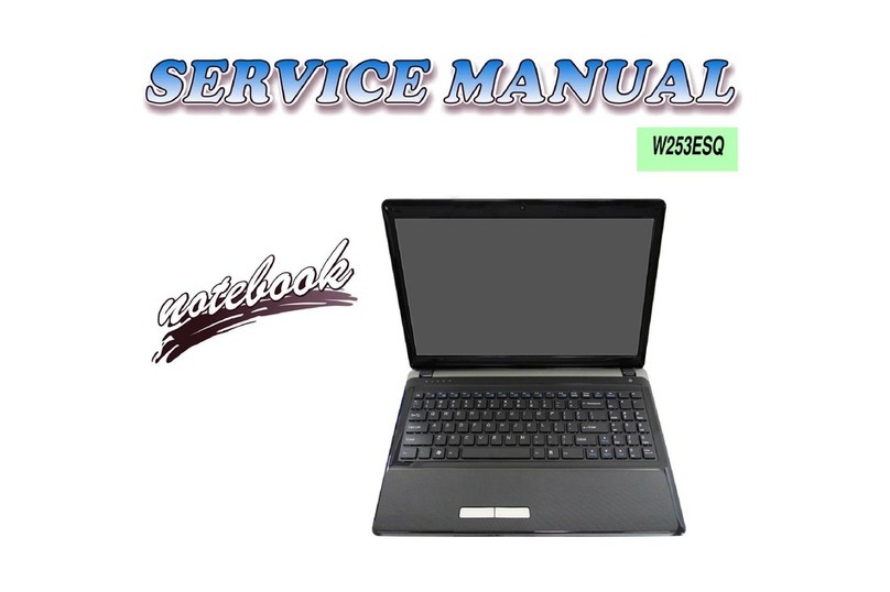 Clevo W253ESQ User manual