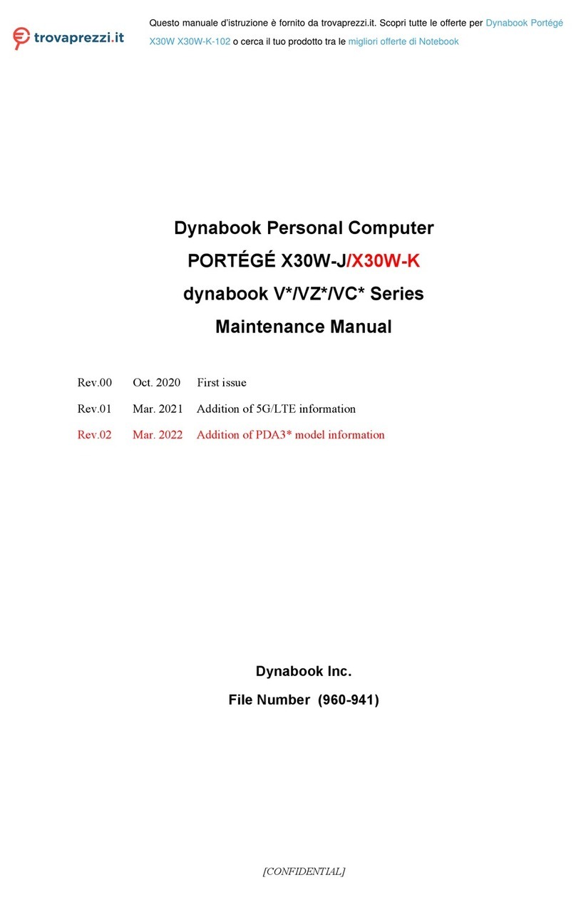 dynabook V Series User manual