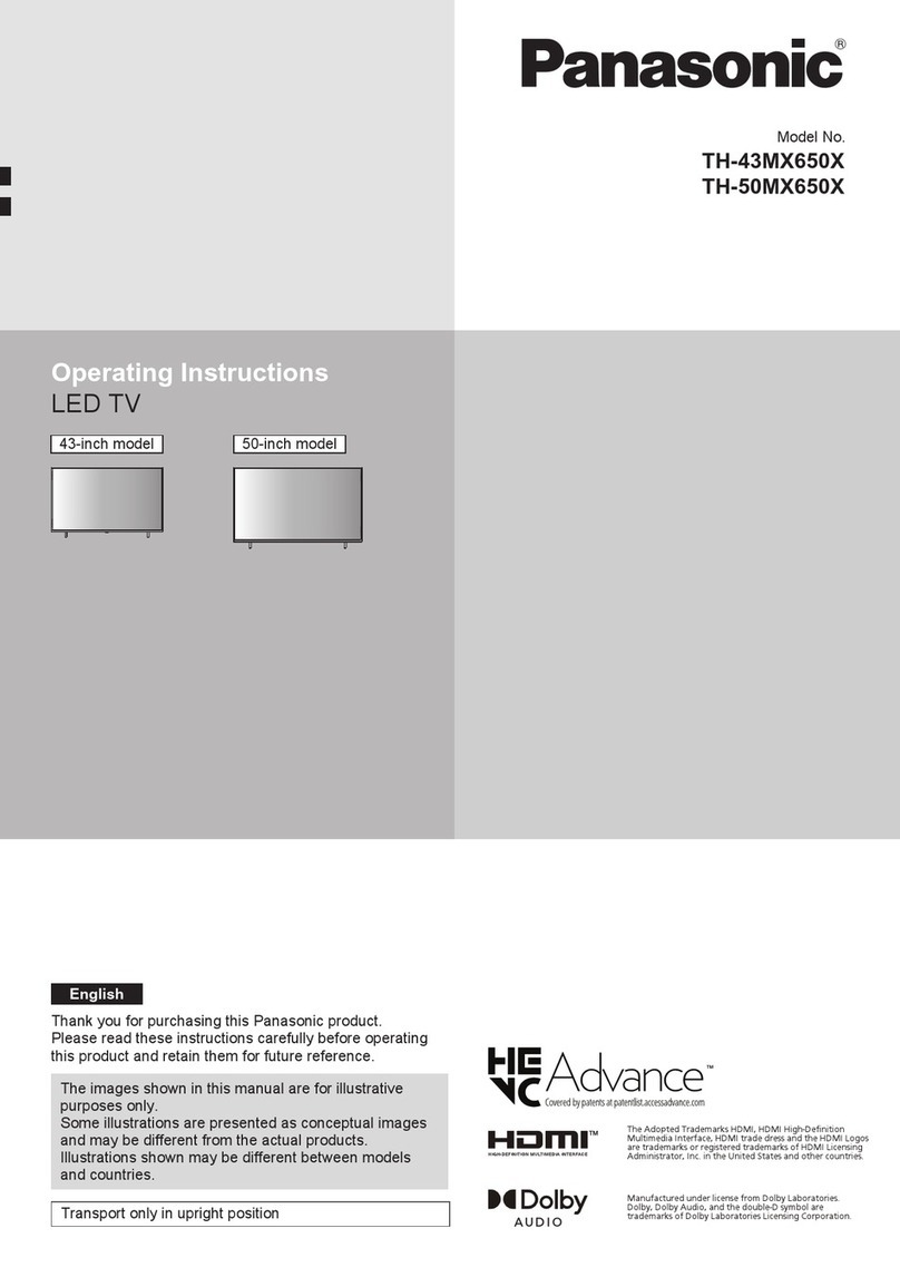 Panasonic TH-43MX650X User manual