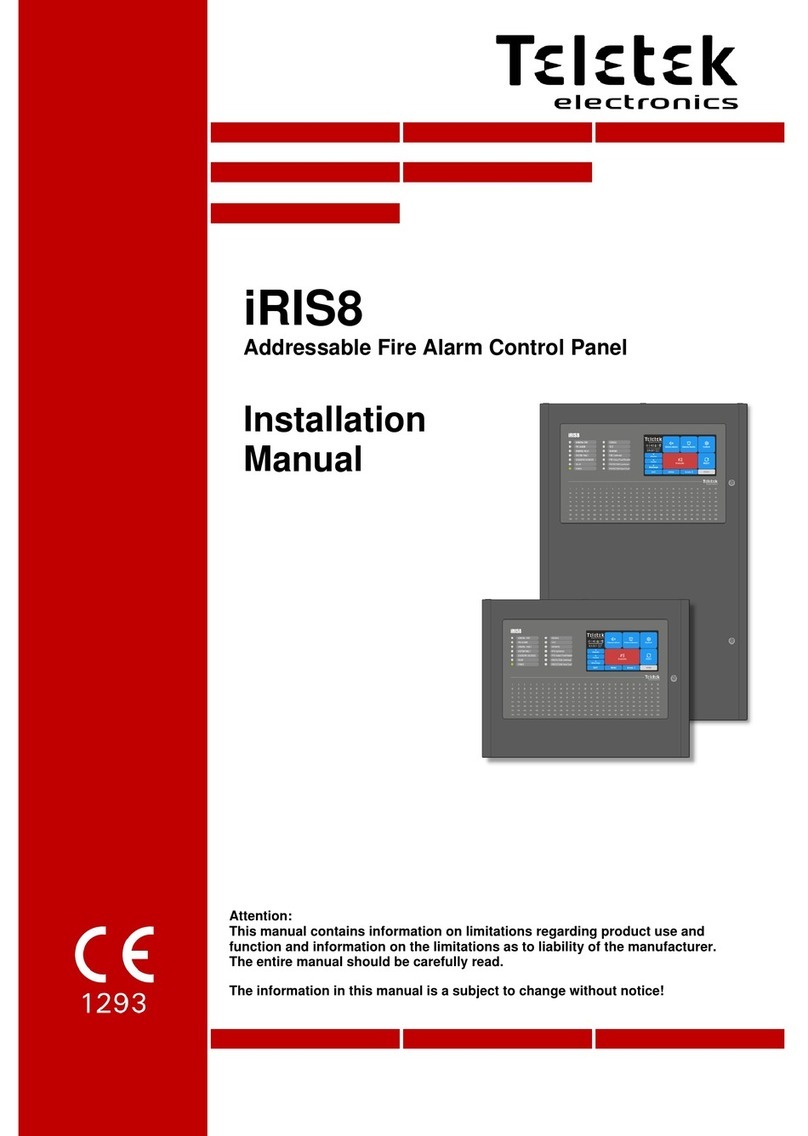 Teletek electronics iRIS8 installation manual