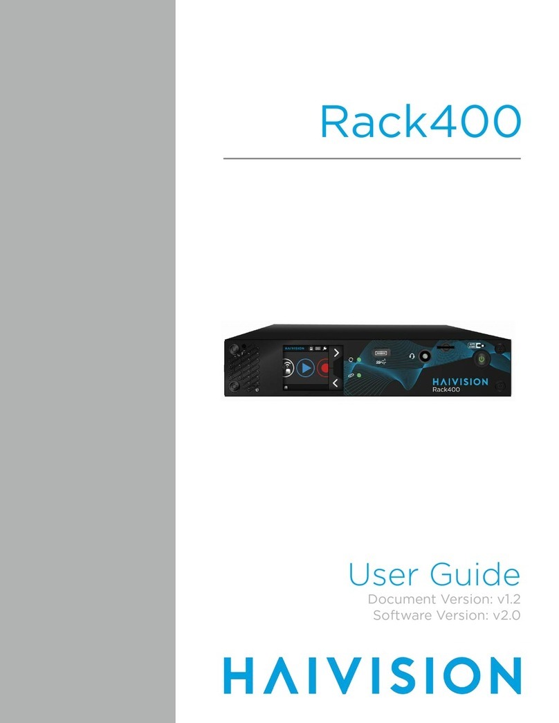 Haivision Rack400 user guide