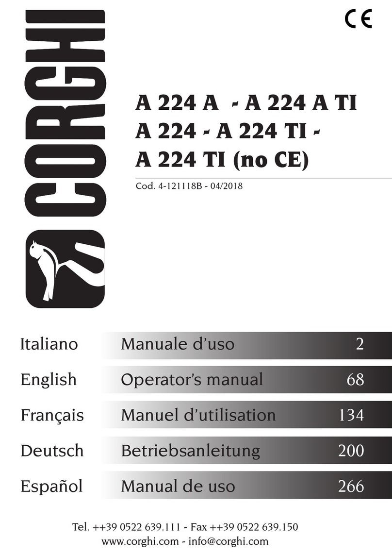 Corghi A 224 A Operator's manual