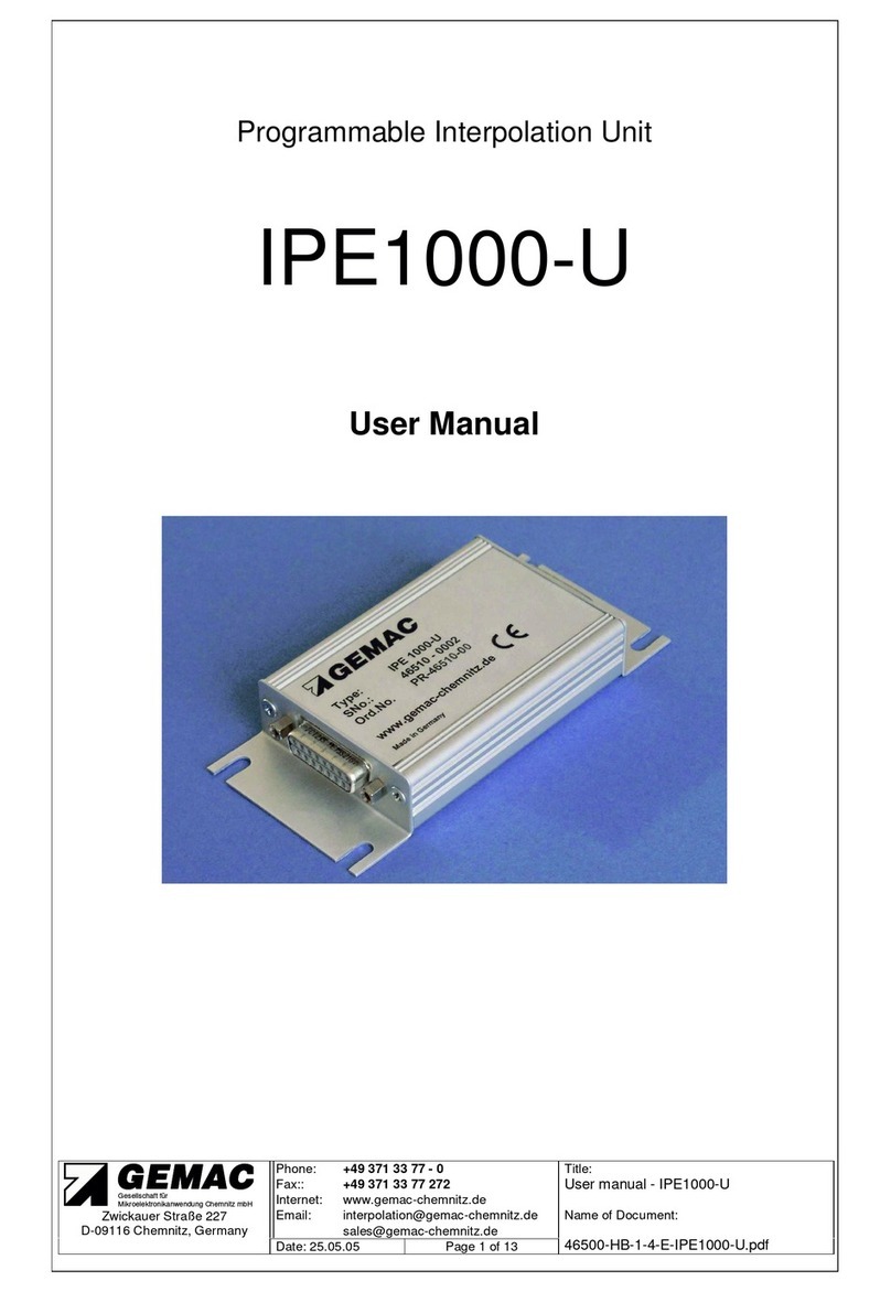GEMAC IPE1000-U user manual