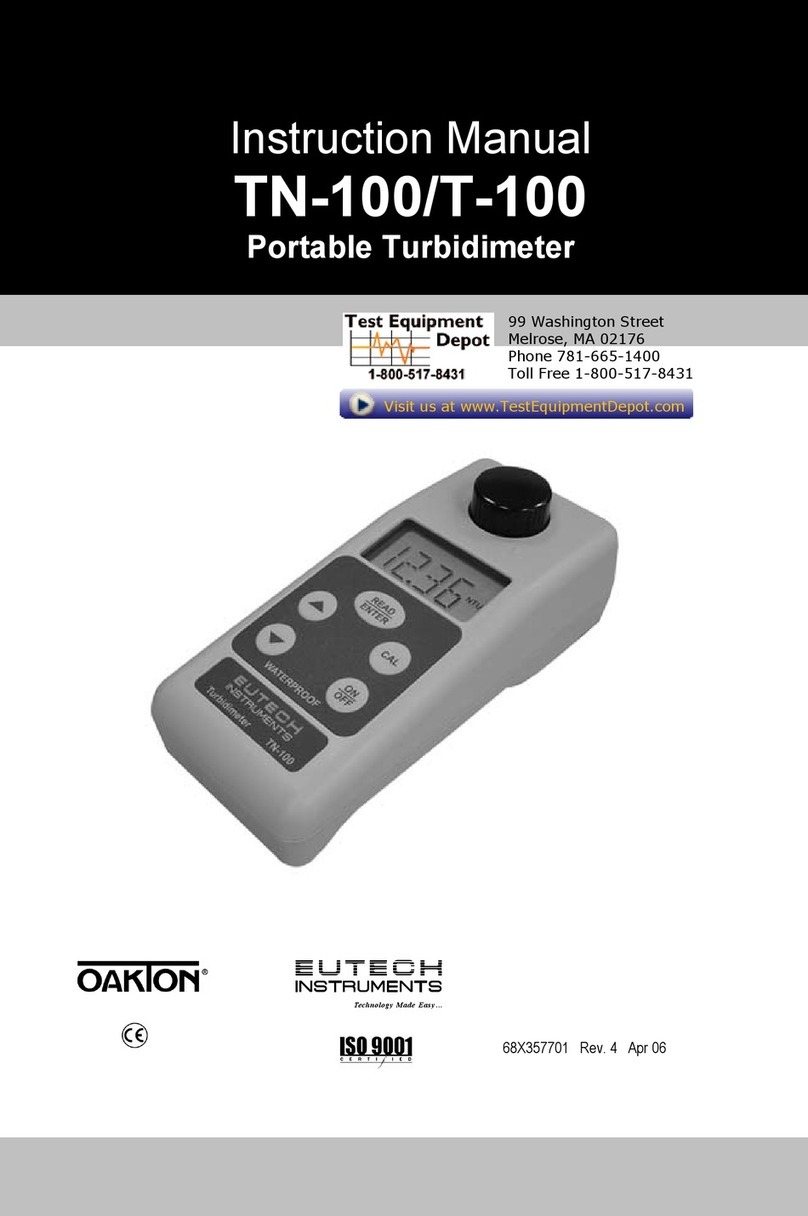 EUTECH INSTRUMENTS Oakton TN-100 User manual EUTECH INSTRUMENTS Oakton TN-100 User manual