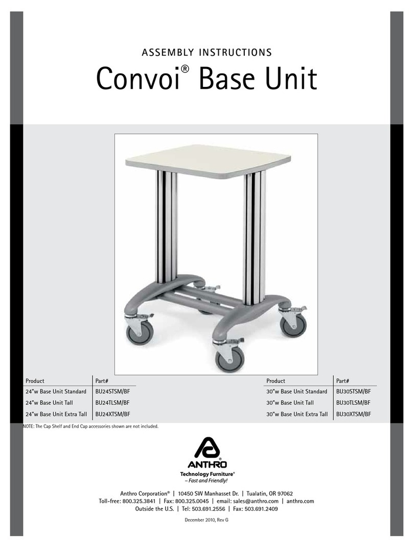 Anthro Convoi Assembly instructions Anthro Convoi Assembly instructions