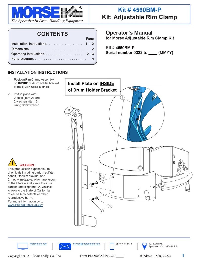 morse 4560BM-P Operator's manual morse 4560BM-P Operator's manual