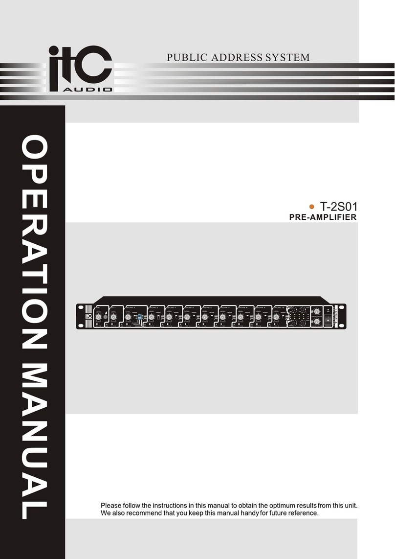 ITC Audio T-2S01 User manual