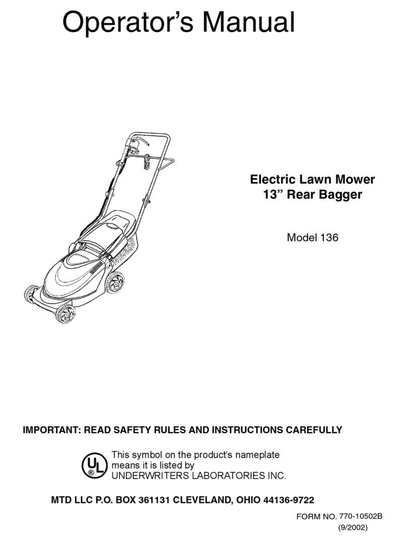 MTD 136 User manual