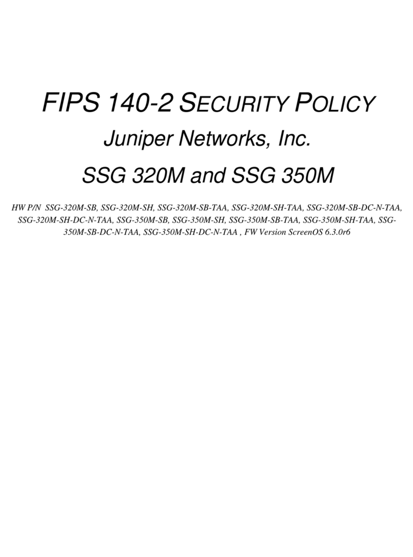Juniper SSG 520M manual