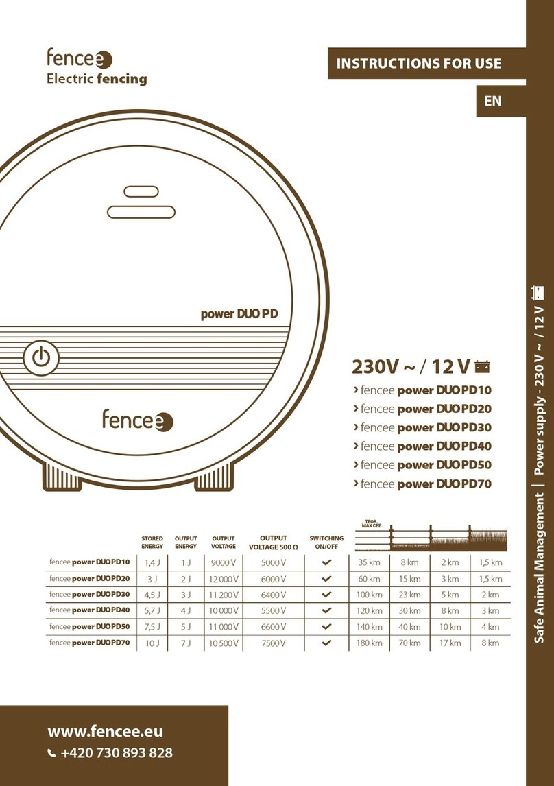 Fencee power DUO PD10 User manual