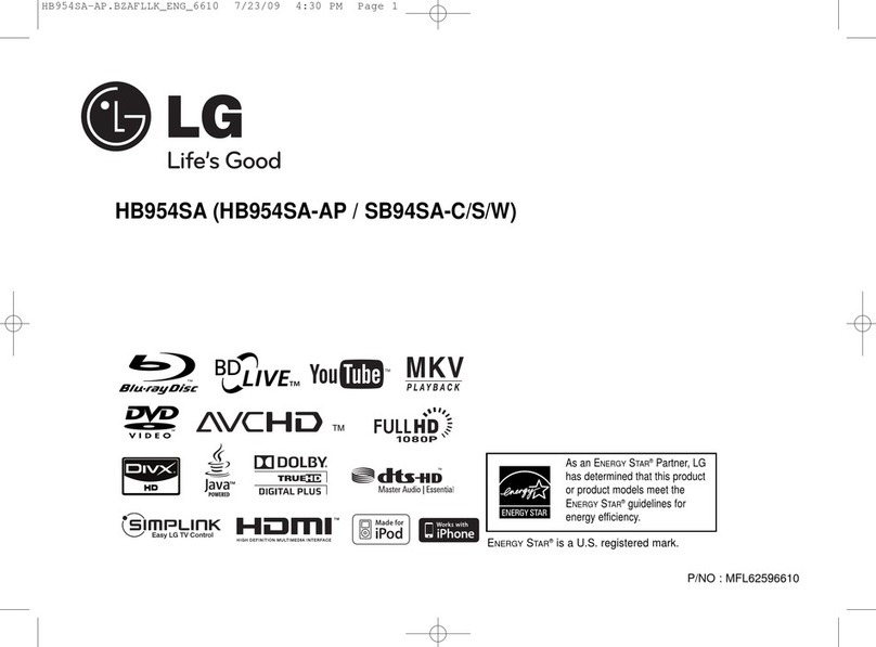 LG HB954SA-AP User manual