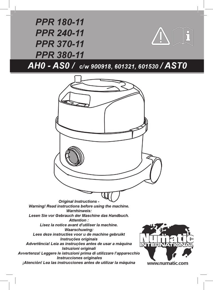Numatic PPR 240-11 User manual