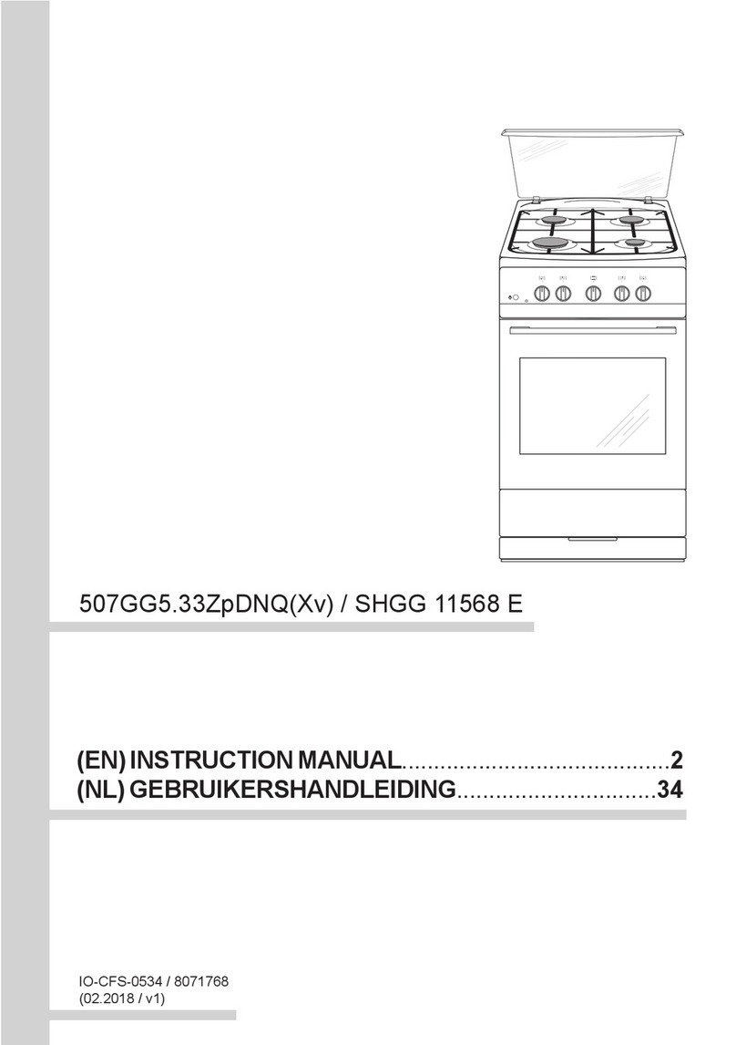 Amica SHGG 11568 E User manual