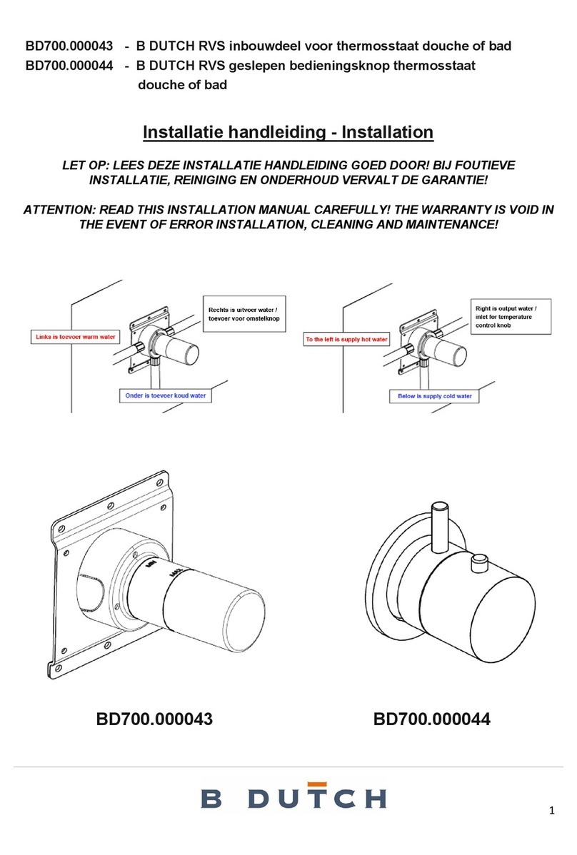 B DUTCH BD700.000043 installation guide