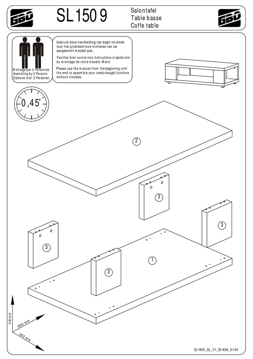 gbo SL1509 Assembly instructions