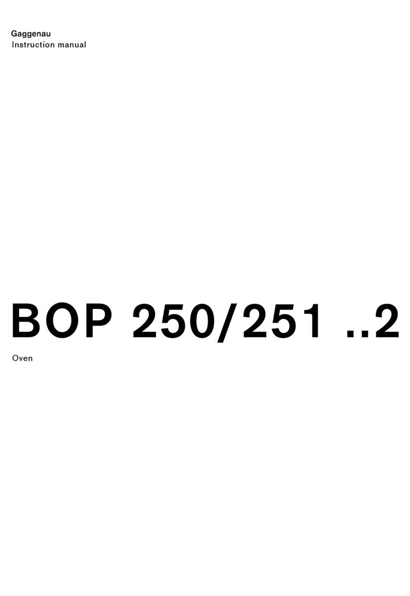 Gaggenau BOP 250 2 User manual