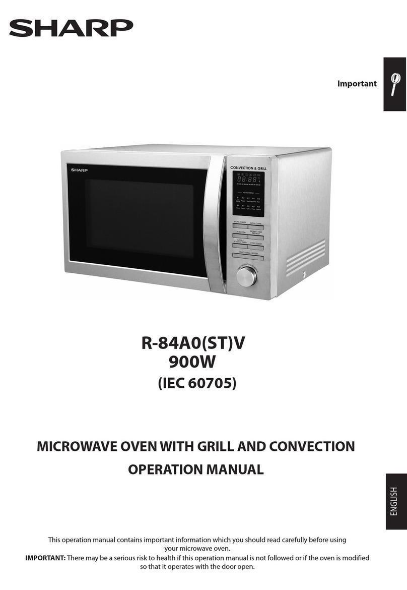Sharp R-84A0STV User manual Sharp R-84A0STV User manual