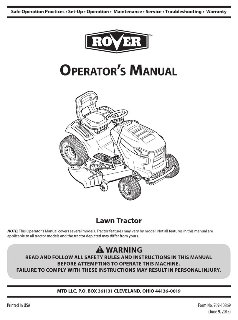 MTD Rover 13APA1KS333 User manual