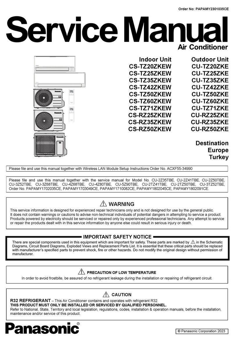 Panasonic CS-TZ25ZKEW User manual Panasonic CS-TZ25ZKEW User manual