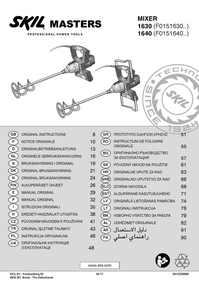 SKIL MASTERS 1630 instructions
