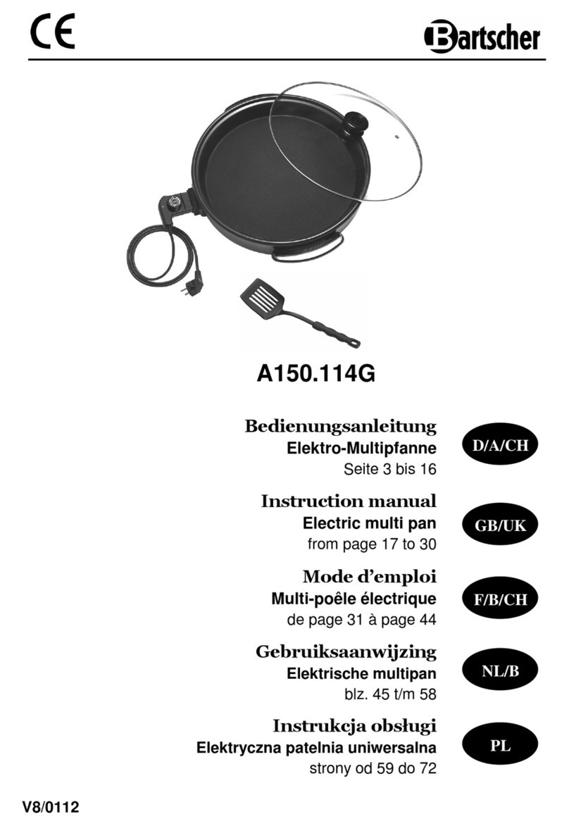 Bartscher A150114G instruction manual