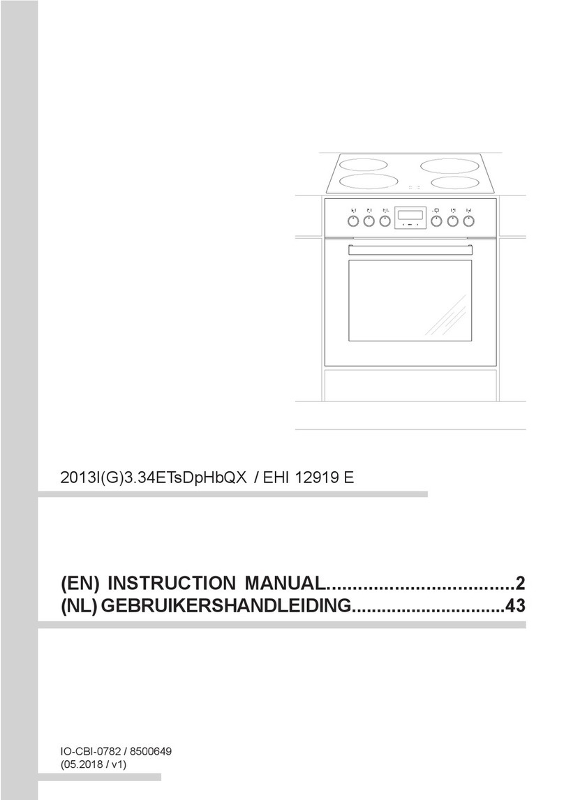 Amica EHI 12919 E User manual Amica EHI 12919 E User manual