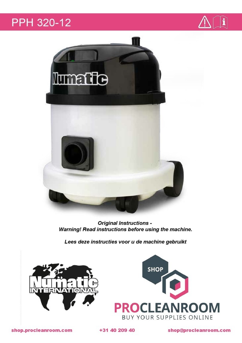 Numatic PPH 320-12 instructions