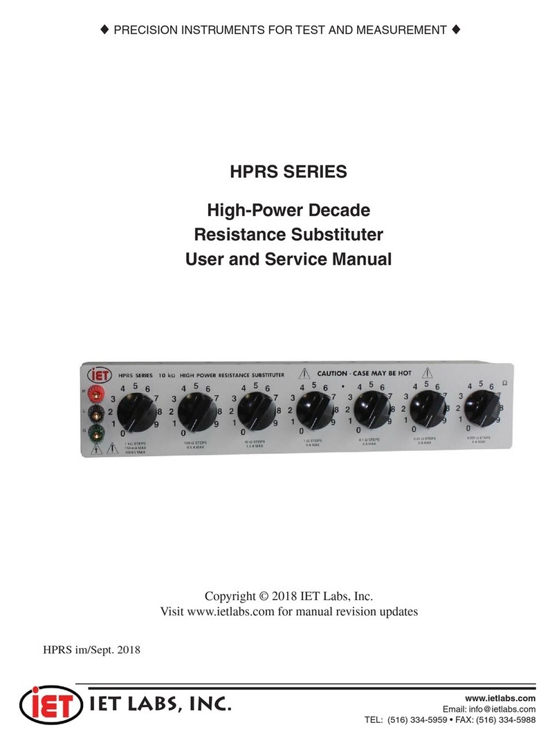 IET Labs HPRS Series Troubleshooting guide