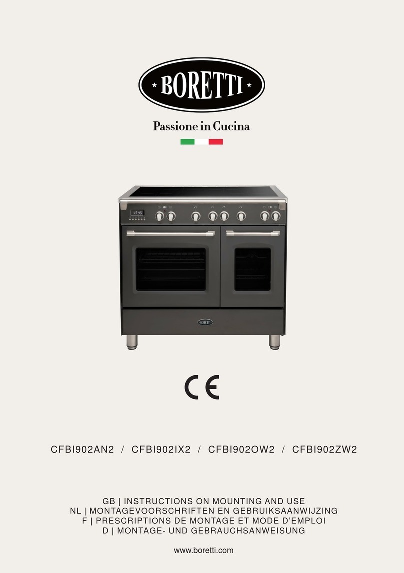 BORETTI CFBI902AN2 Instruction on mounting and use