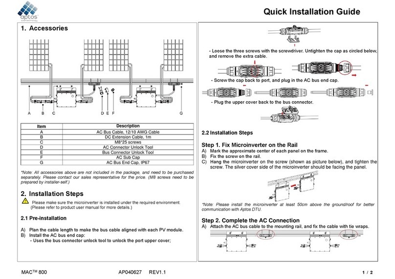 aptos MAC 800 User manual
