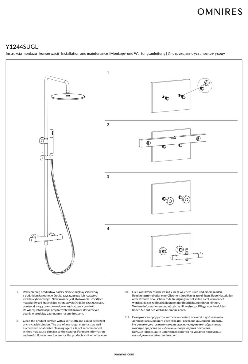 Omnires Y1244SUGL Instruction Manual