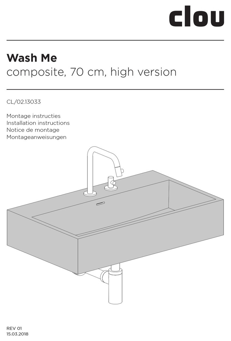Clou Wash Me CL/02.13033 installation instructions