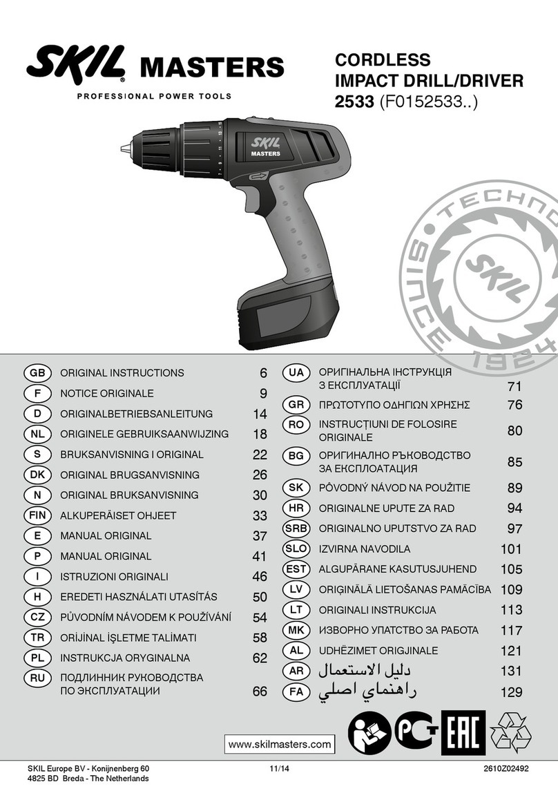 SKIL MASTERS 2533 instructions