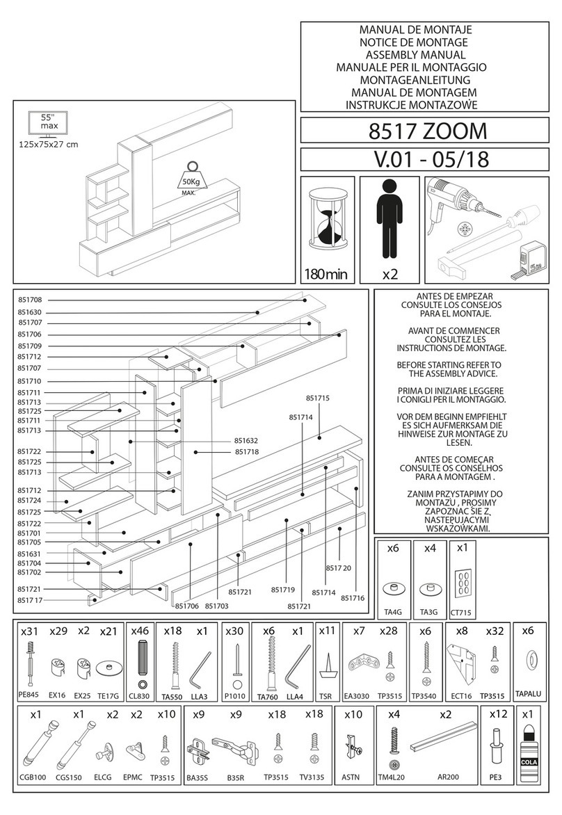 IDEIA HOME DESIGN 8517 ZOOM Assembly manual IDEIA HOME DESIGN 8517 ZOOM Assembly manual
