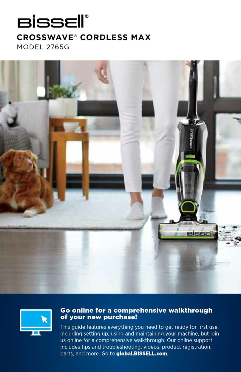 Bissell CROSSWAVE CORDLESS MAX 2765G User manual