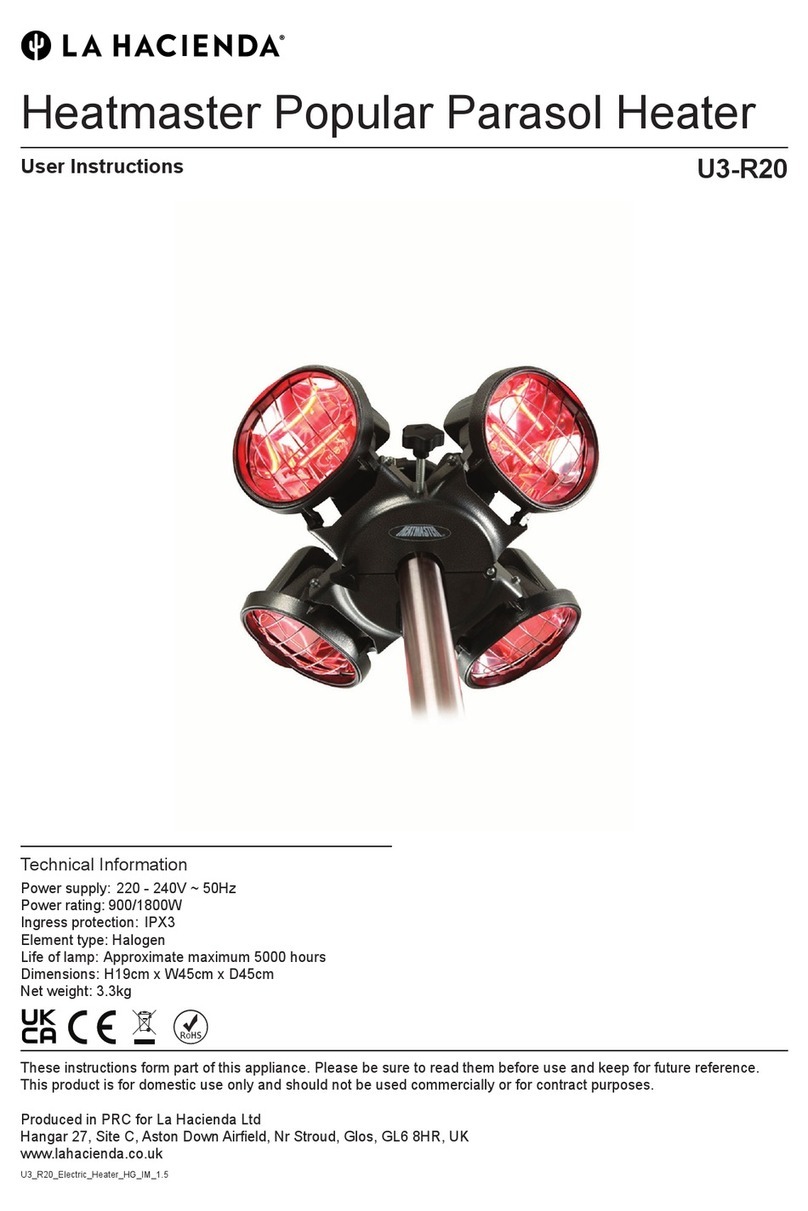 La Hacienda U3-R20 User instructions
