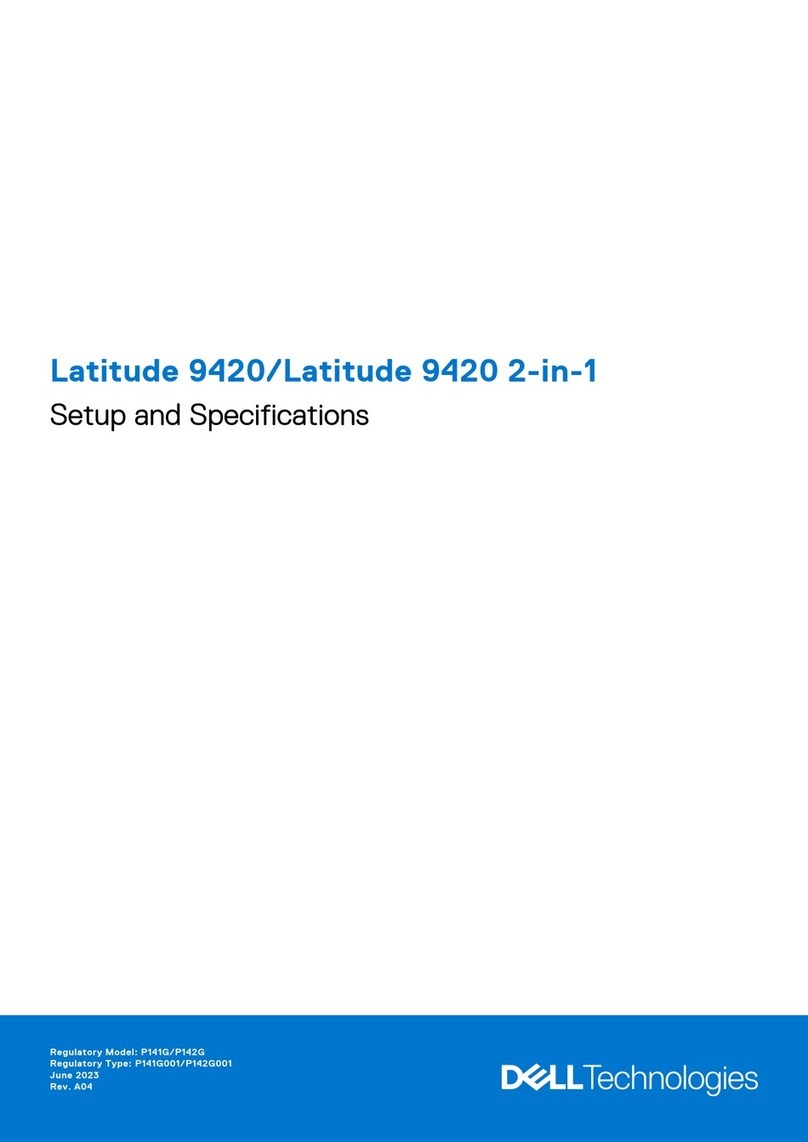 Dell Latitude 9420 Operation and maintenance manual