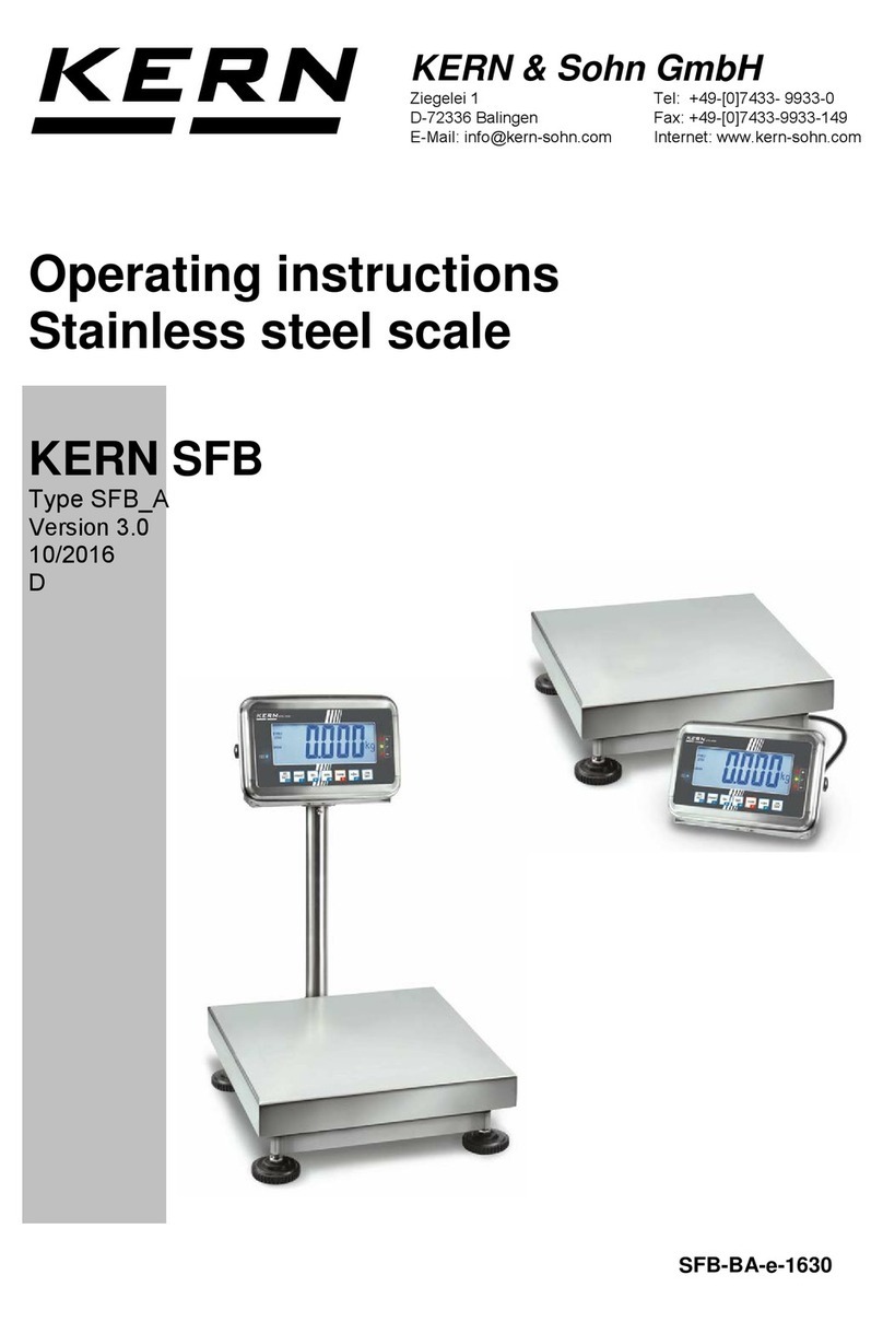 KERN SFB operating instructions