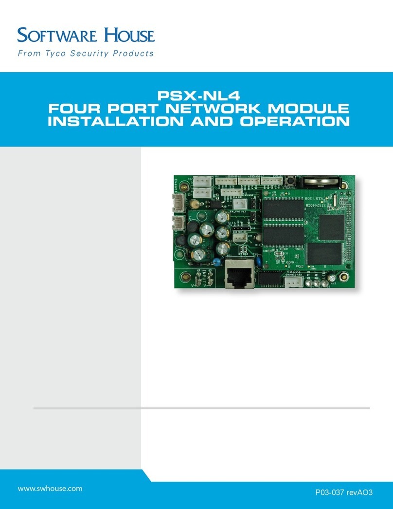 Software House PSX-NL4 Installation and operations